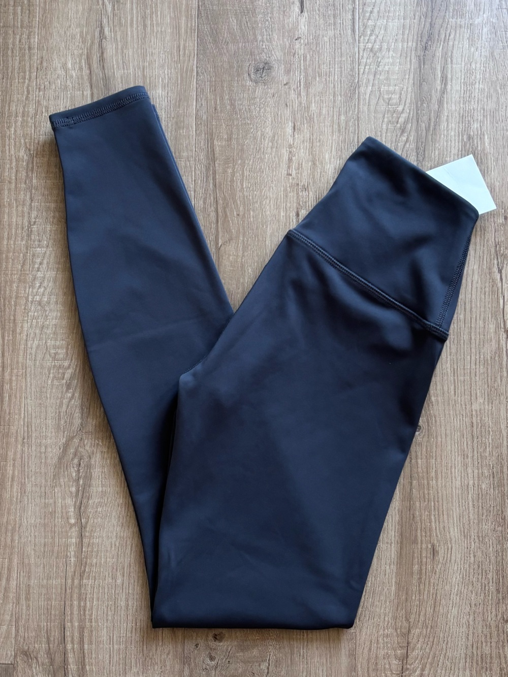 OAK + FORT Mid-Rise Smooth Leggings in Asphalt 27”